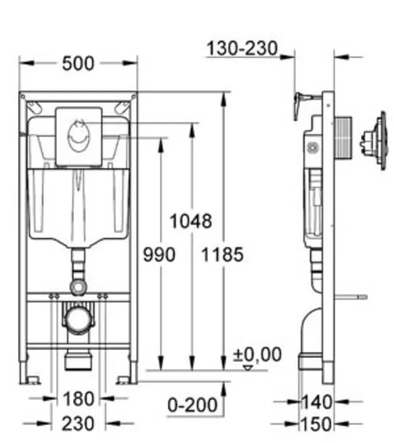 Набор инсталляция Grohe 4