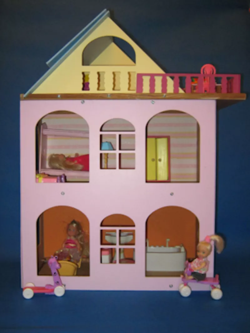 Разборной кукольный домик для куколок до 18 см. 