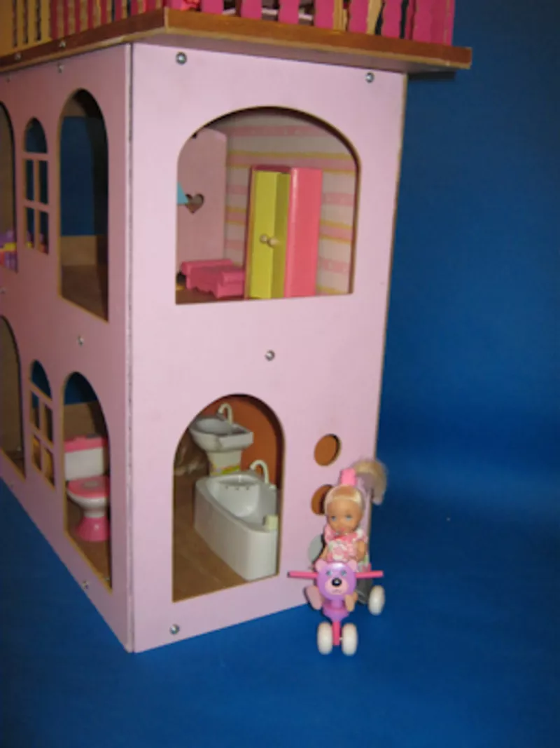 Разборной кукольный домик для куколок до 18 см.  2