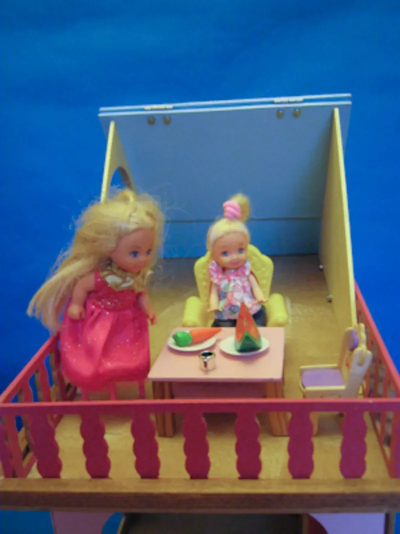 Разборной кукольный домик для куколок до 18 см.  5