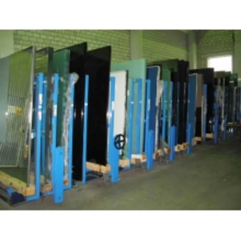 Механический стеллаж хранения листового стекла