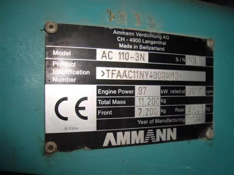 Каток AMMANN AC110-3N 6