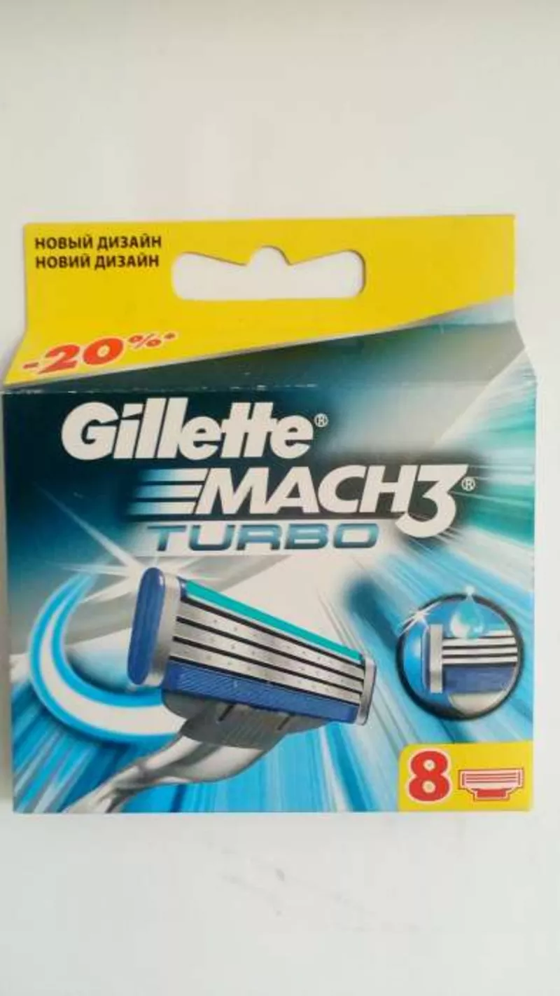 Сменные лезвия «Gillette mach 3,  mach 3 Turbo» с алмазным покрытием.   4
