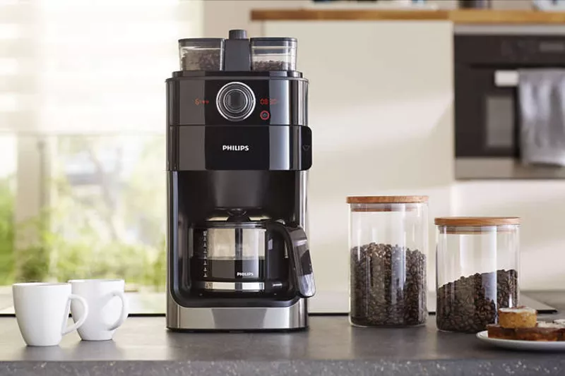 Кофеварка Philips Grind & Brew Coffee maker. 3