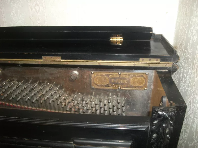 Продам антикварное пианино фабрики К. Гетце 1883 года 2