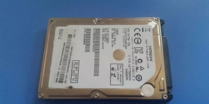 Продам жесткий  диск 750GB  для ноутбука. 2