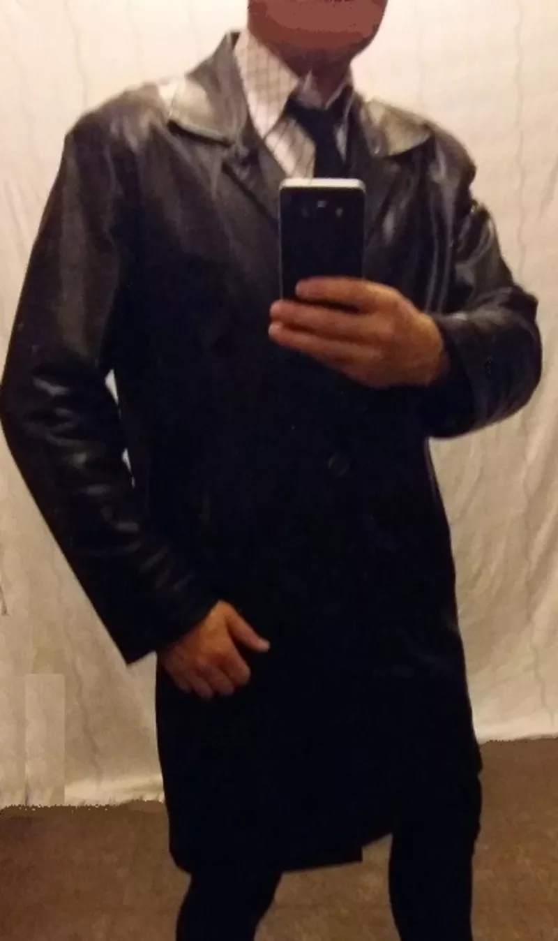 Кожаная куртка мужской френч 4