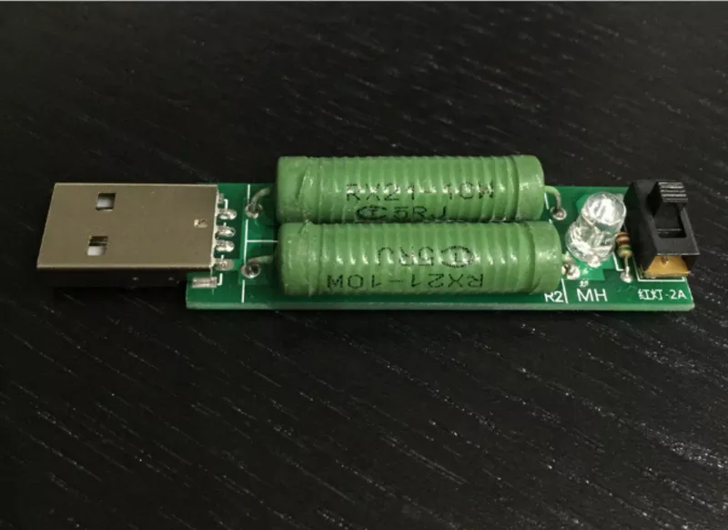 USB нагрузка переключаемая 1А / 2А  для тестера по Киеву и Украине