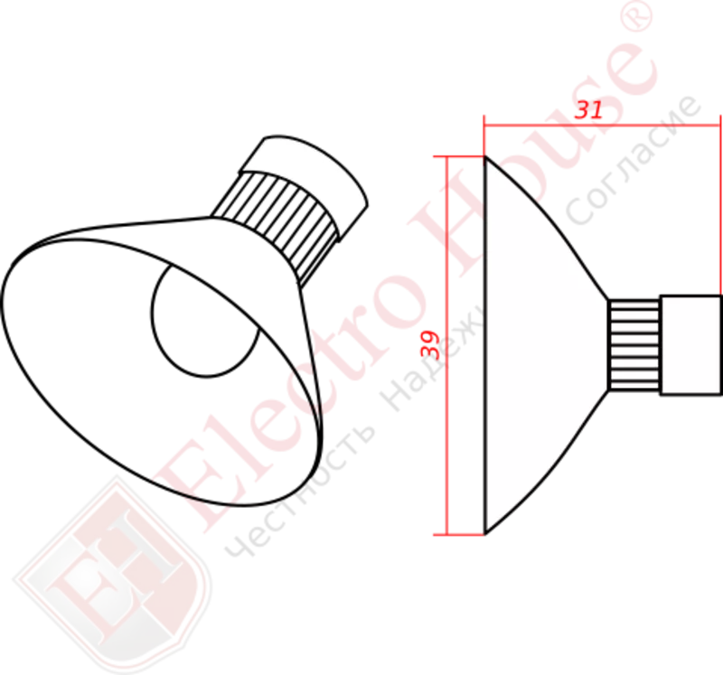 Светильник для высоких пролетов 100W EH-HB-3044 3