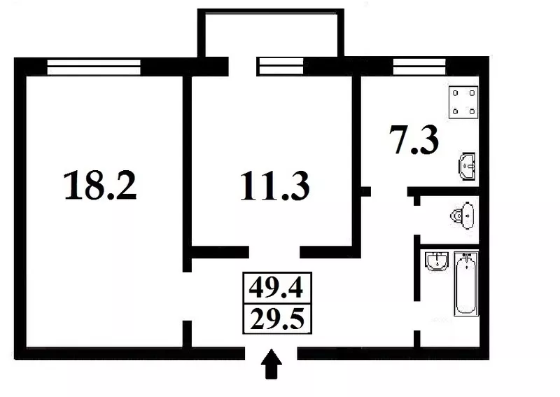 2комн Саксаганского 85/ угол Паньковская,  7/8кирп,  