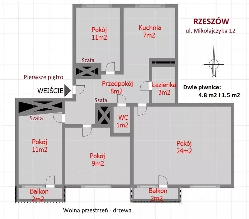 Продам Квартиру в Жешуве Rzeszów (Польша) 74м2 10