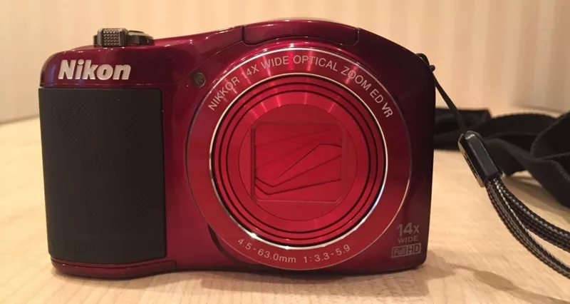 Продам циф.фотоаппарат Nikon Coolpix L610 Red + чехол + флешка на 32GB 2