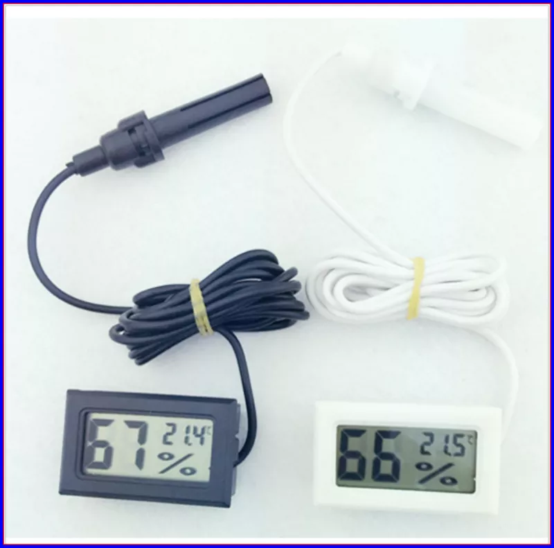 Термометр гигрометр для инкубатора с батарейками и выносным датчиком 5