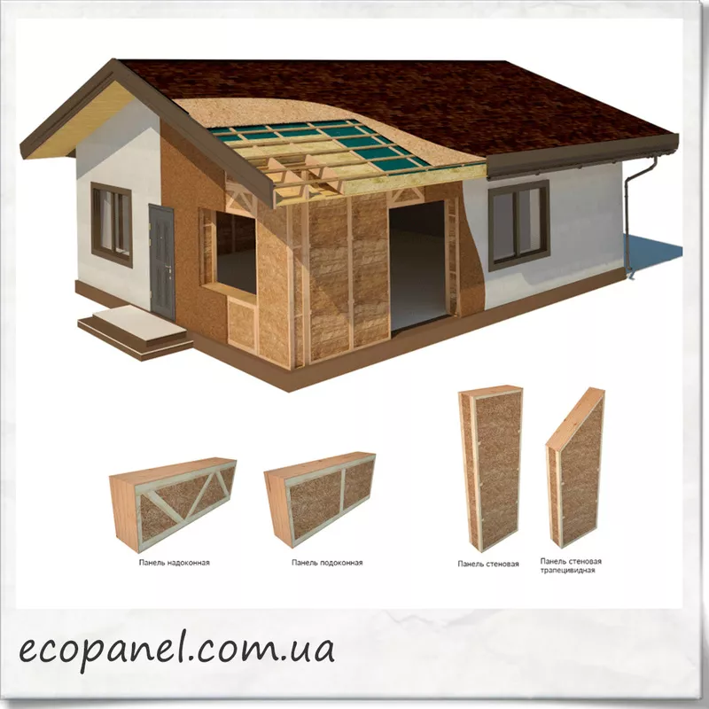 Экопанели из ржаной соломы и тростника для строительства экодомов 3
