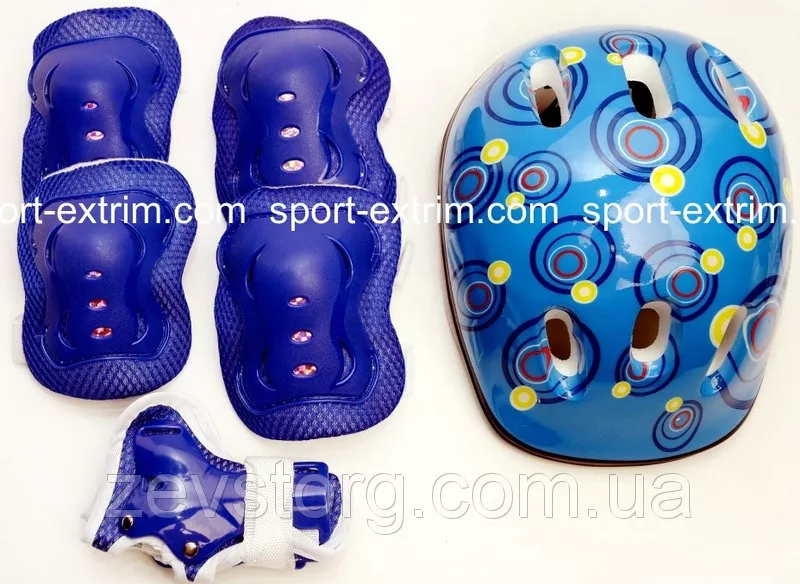 Ролики Аktiv Sport.Blue р.28-33 +защита+шлем 