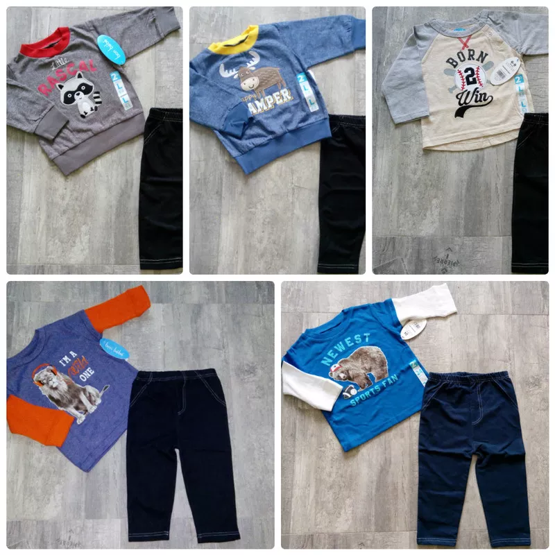 Комплекты Carters,  Bon Bebe,  Hudson bebу,  Yoga sprout,  США 2