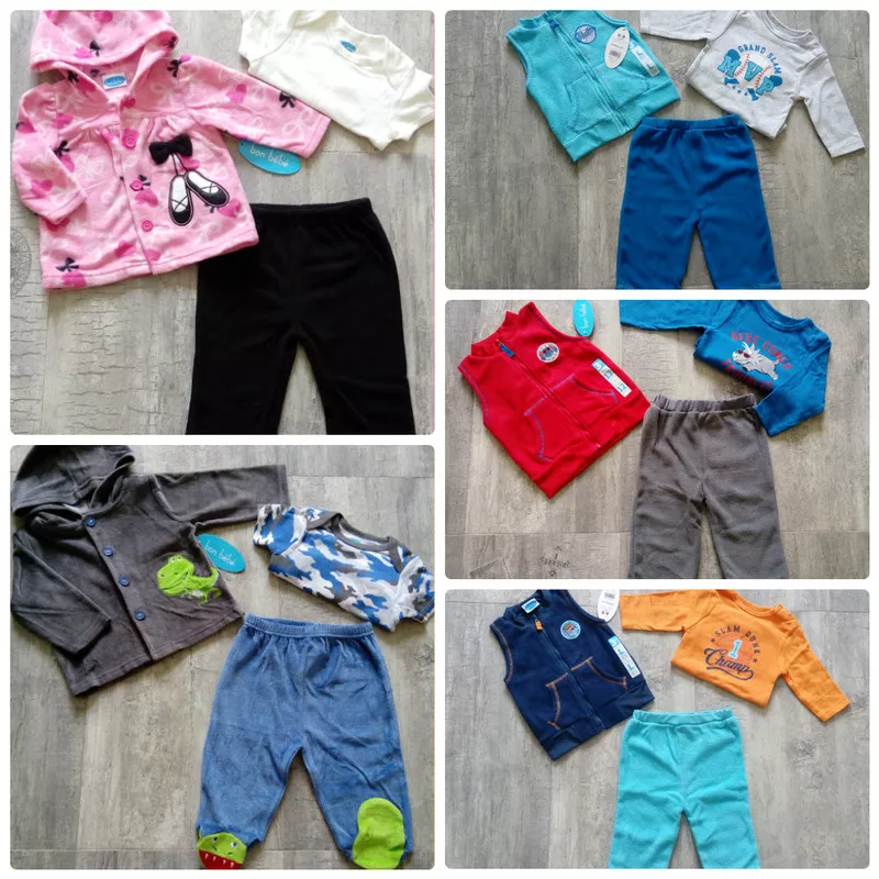 Комплекты Carters,  Bon Bebe,  Hudson bebу,  Yoga sprout,  США 5