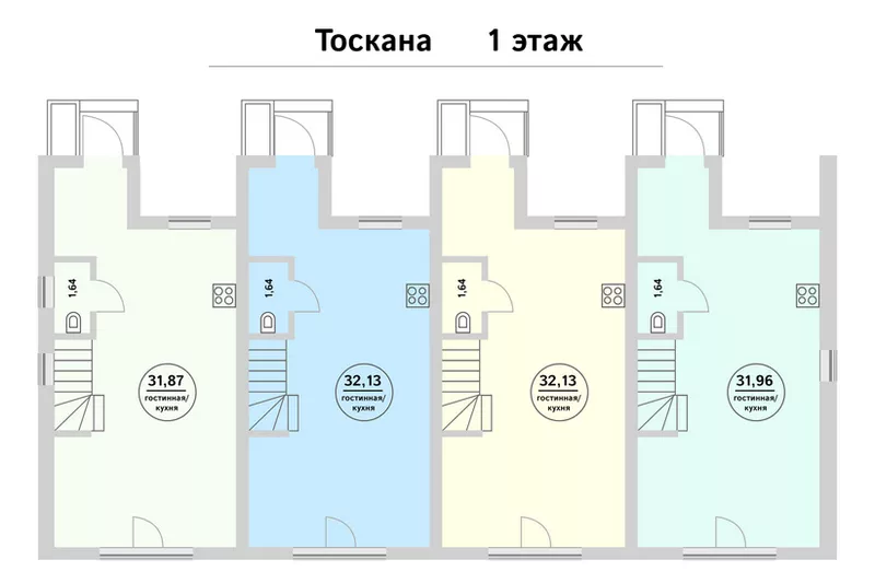 Таунхауc «Тоскана» (под отделку) с.Новые Петровцы 7