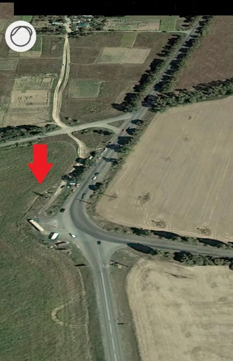 Участок под АЗС.Расположен на перекрёстке. Бориспольский р-н