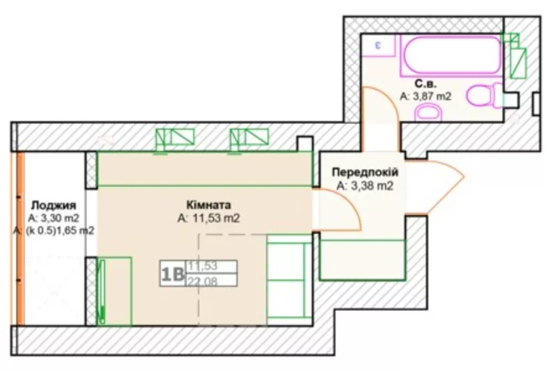 Срочно! 1-Квартира с документами,  Без комисси,  Хозяин. 5