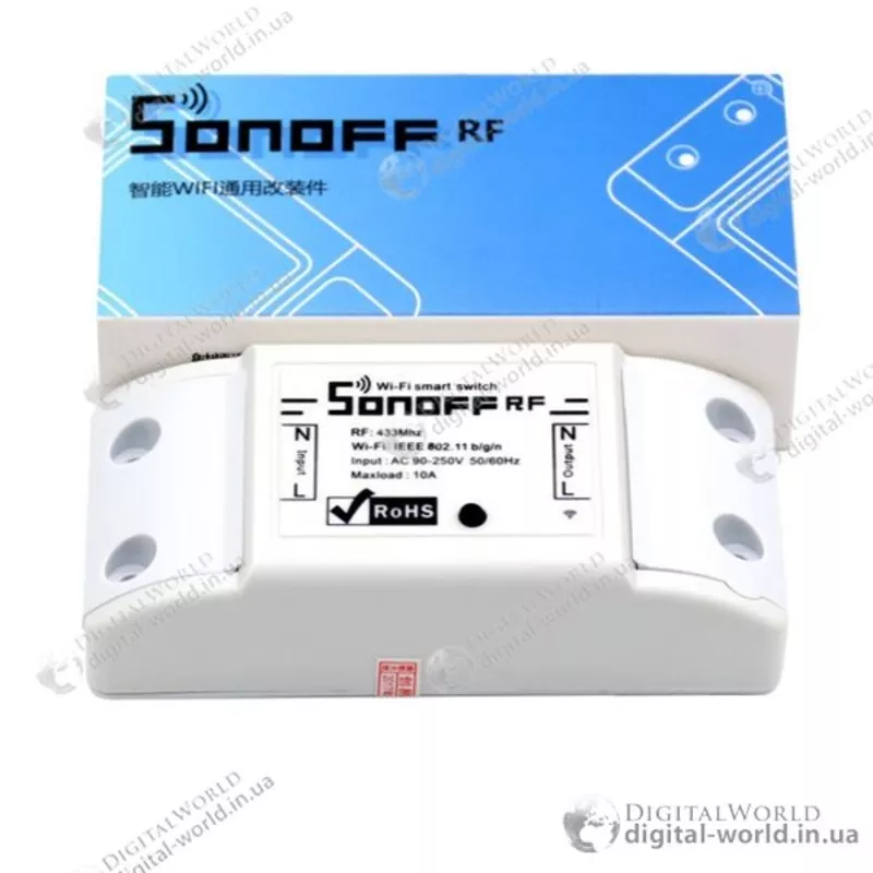 Беспроводный WiFi выключатель Sonoff RF