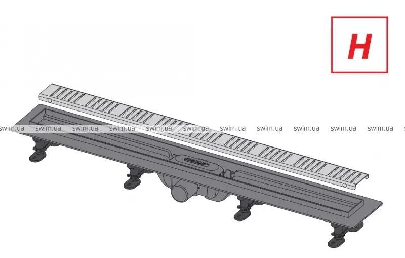 Желоб водоотводящий Alca Plast APZ10-850M 3