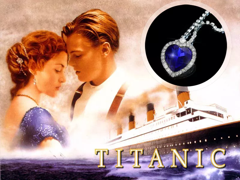 TITANIK OCEAN HEART SWAROWSKI подарочные ожерелья и серьги 2