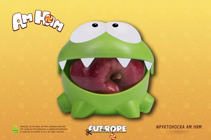 Фруктоноска Ам Ням «Cut the Rope». Оригінал. Наявність!  4