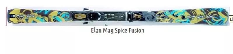 Продам женские лыжи Elan Mag Spice Fusion (2008) c креплениями.