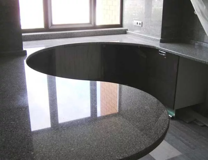 Столешница из искусственного камня на кухню кухонная мебель искусственный камень 7