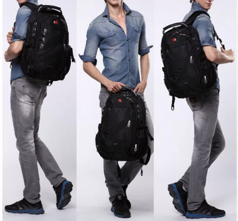 Супер рюкзак Swiss Bag для бизнеса и школы. Супер цена + часы 5
