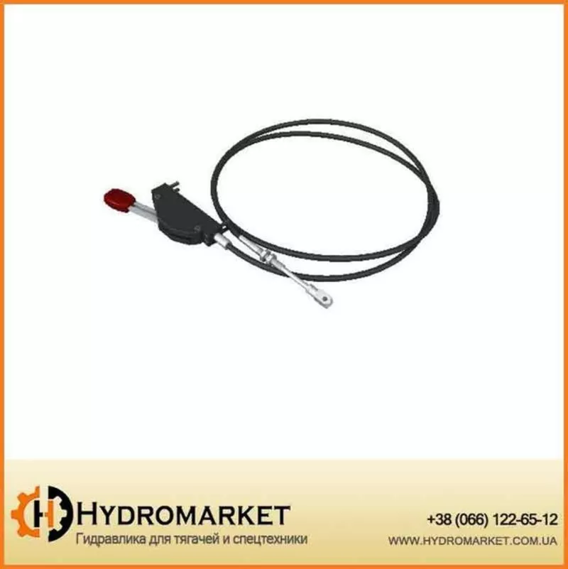 Кабель дистанционного управления включения КОМ (трос с рычагом) Hyva 