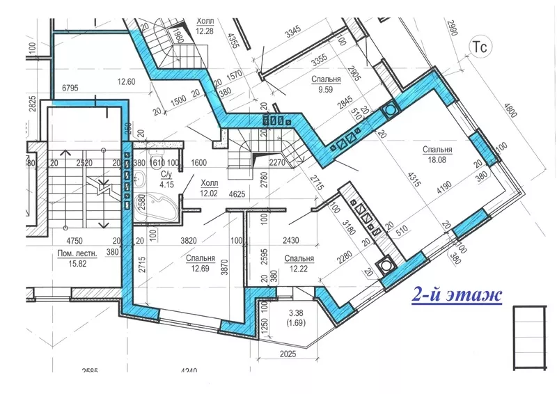 Двухуровневая 5-комнатная квартира, 136.2 м.кв.,  ЖК Уютный квартал 12