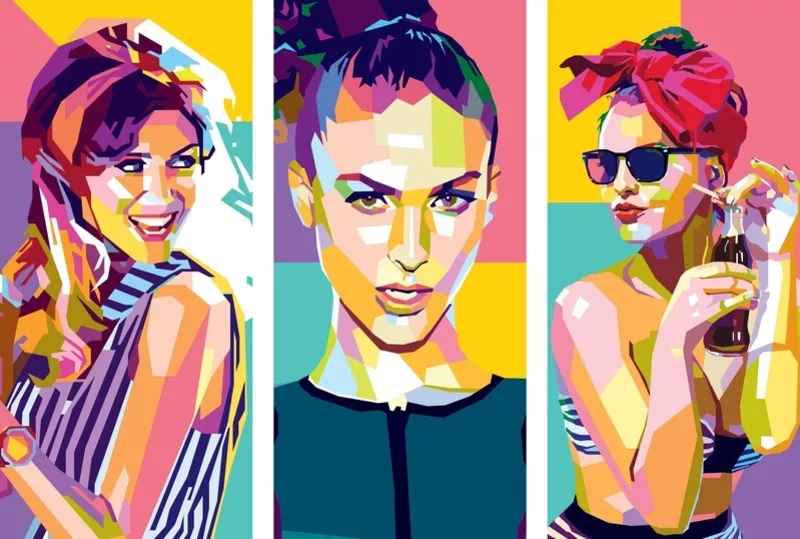 Портрет,  шарж,  поп-арт. Pop art на заказ 2