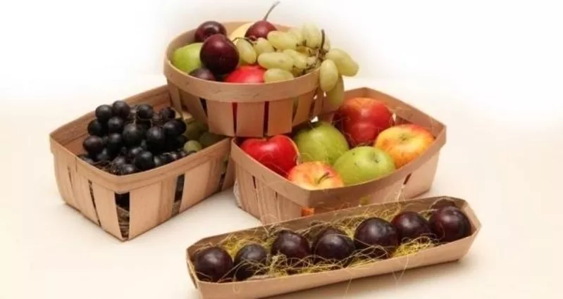 Корзинки из шпона,  упаковка натуральна 2