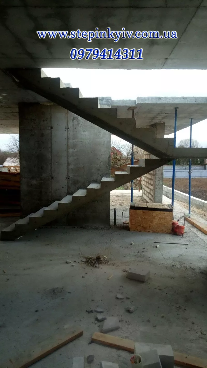 Лестницы из бетона (монолитные) 7