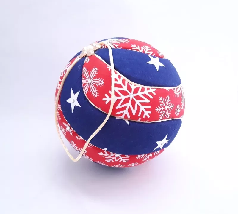 Новогодний шар,  елочная игрушка ручной работы Кимекоми. Декор. 3