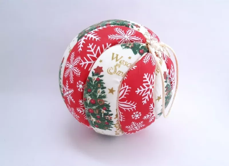 Новогодний шар,  елочная игрушка ручной работы Кимекоми. Декор. 4