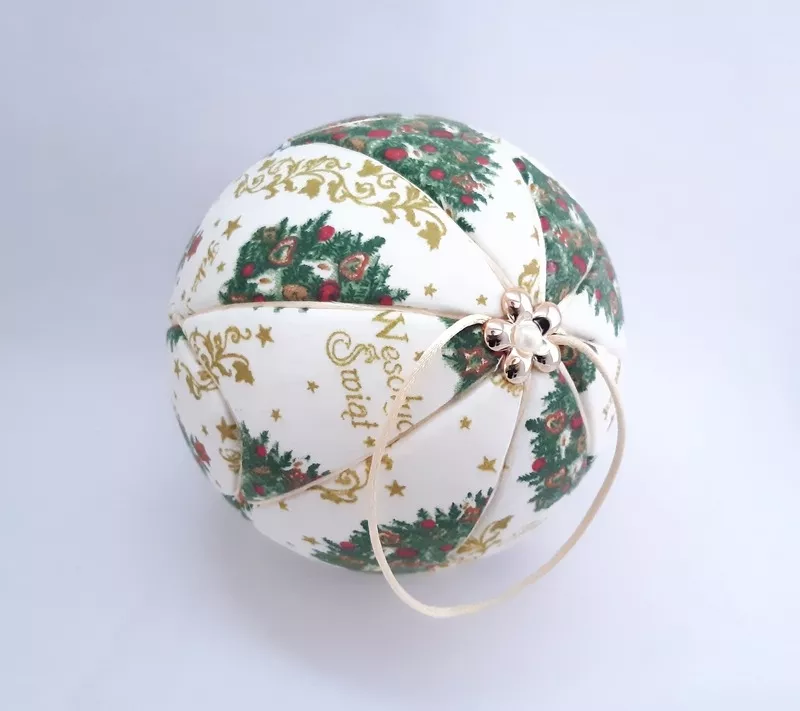 Новогодний шар,  елочная игрушка ручной работы Кимекоми. Декор. 6