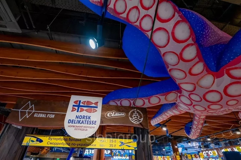 Надувной рекламный осьминог Inflatable octopus 12