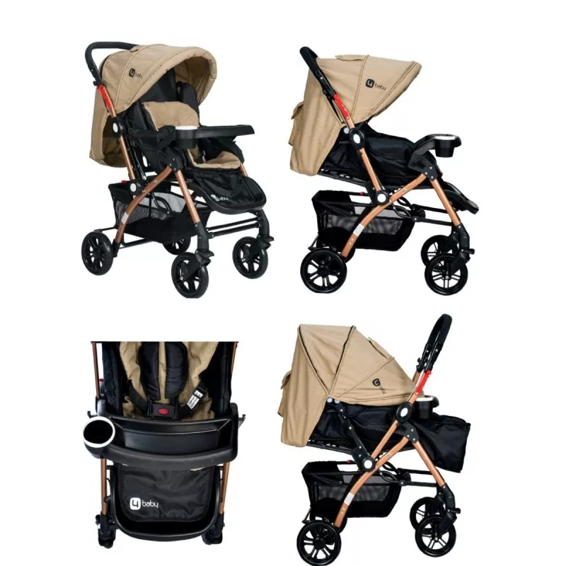 4baby Active Travel Sistem Детская прогулочная коляска и автолюлька 7