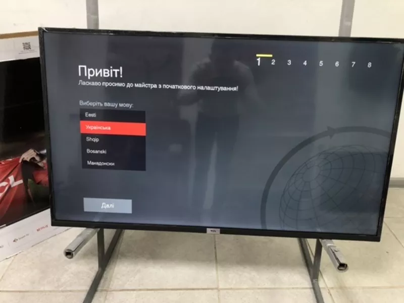 Новый Телевизор TCL  55 дюймов / 4K / Smart TV / WiFi + ПОДАРОК 5