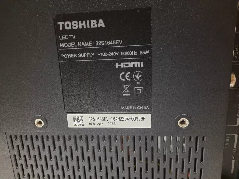 Продам б/у Телевизор Toshiba 32S1645EV 5