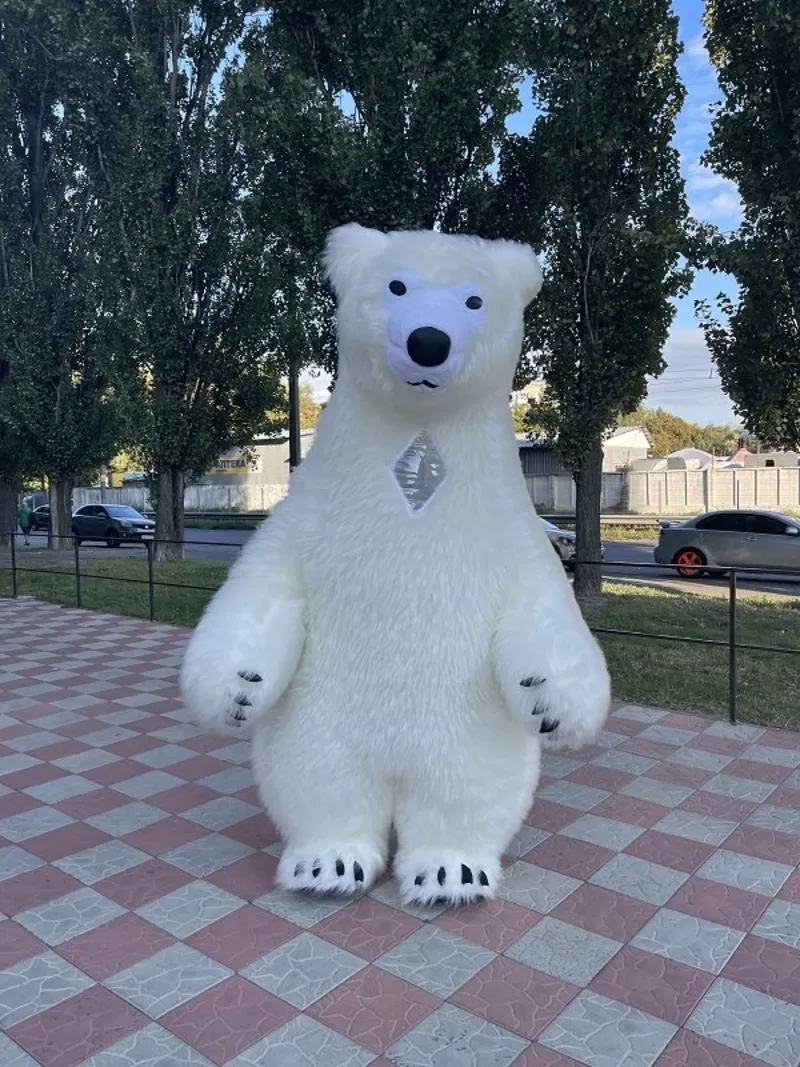 Начните продвижение с надувным костюмом белого медведя 7