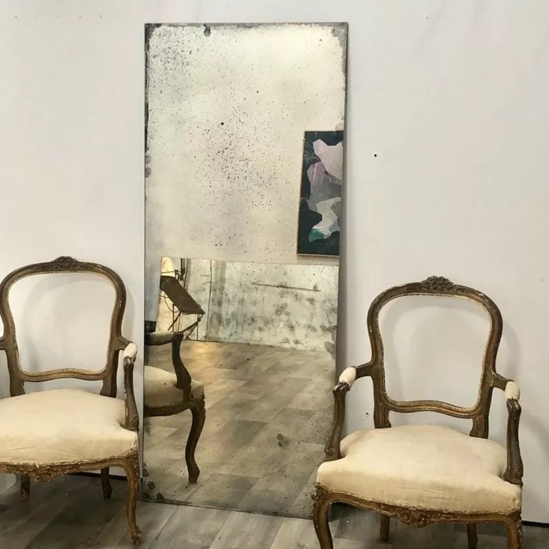 Зеркало состаренное,  зеркало с патиной,  зеркало с чернением,  античное  6