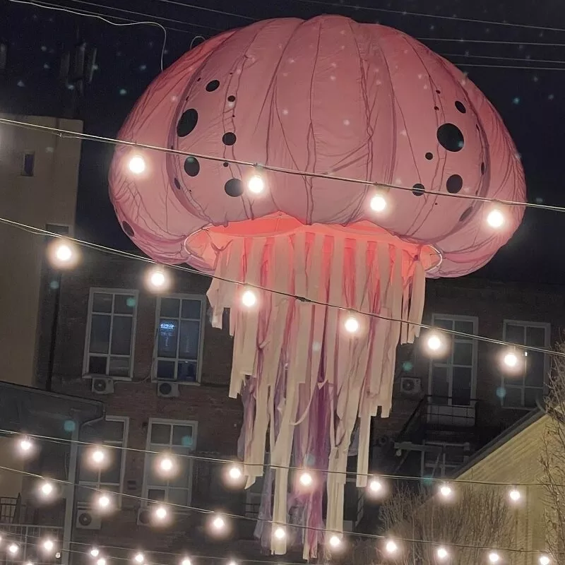 Надувная медуза - осветительное украшение 2
