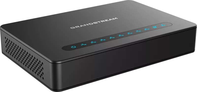 Grandstream HT818,  телефонний адаптер,  8xFXS,  1xLAN,  1xWAN,  (1GbE)EthernetWAN VPN маршрутизатор 2