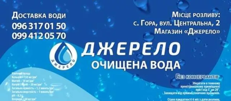 Доставка питної води