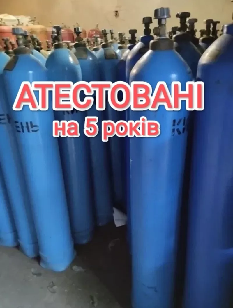 кислородный баллон 40 л. б/у аттестован на 5 лет г.Киев кисневий балон