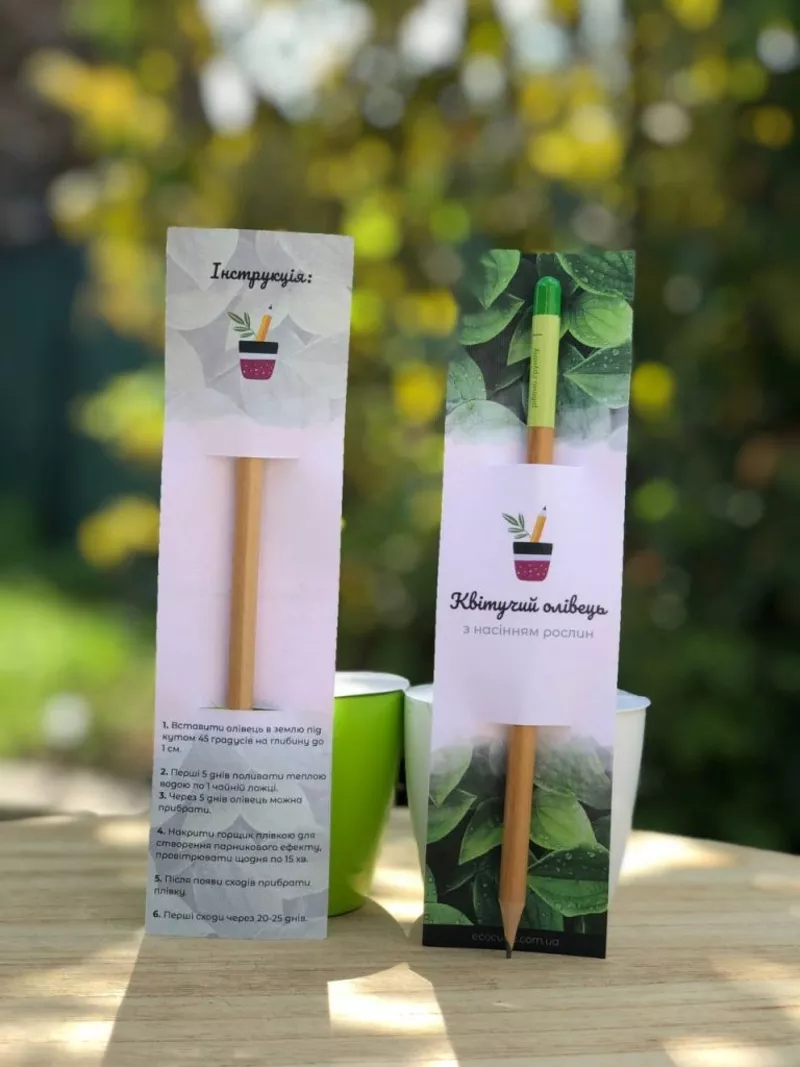 Квітучі олівці з логотипом. Друк на олівцях 4